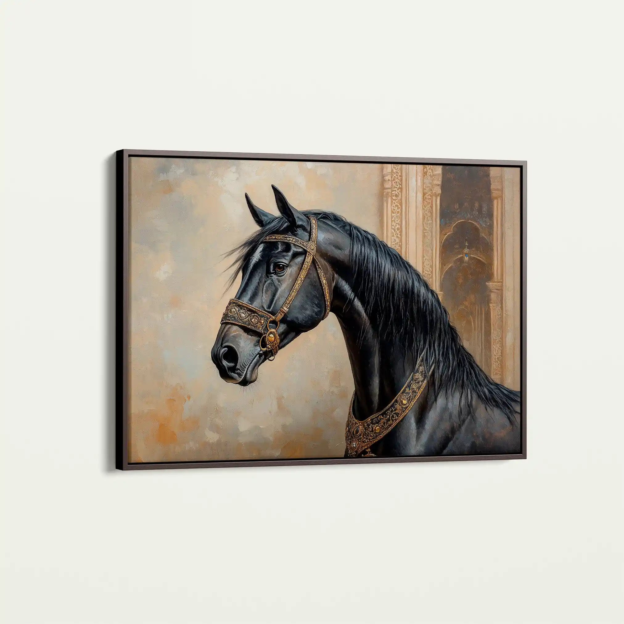 Horses 042 Canvas Art 90 x 60 cm / Stretched on hidden frame