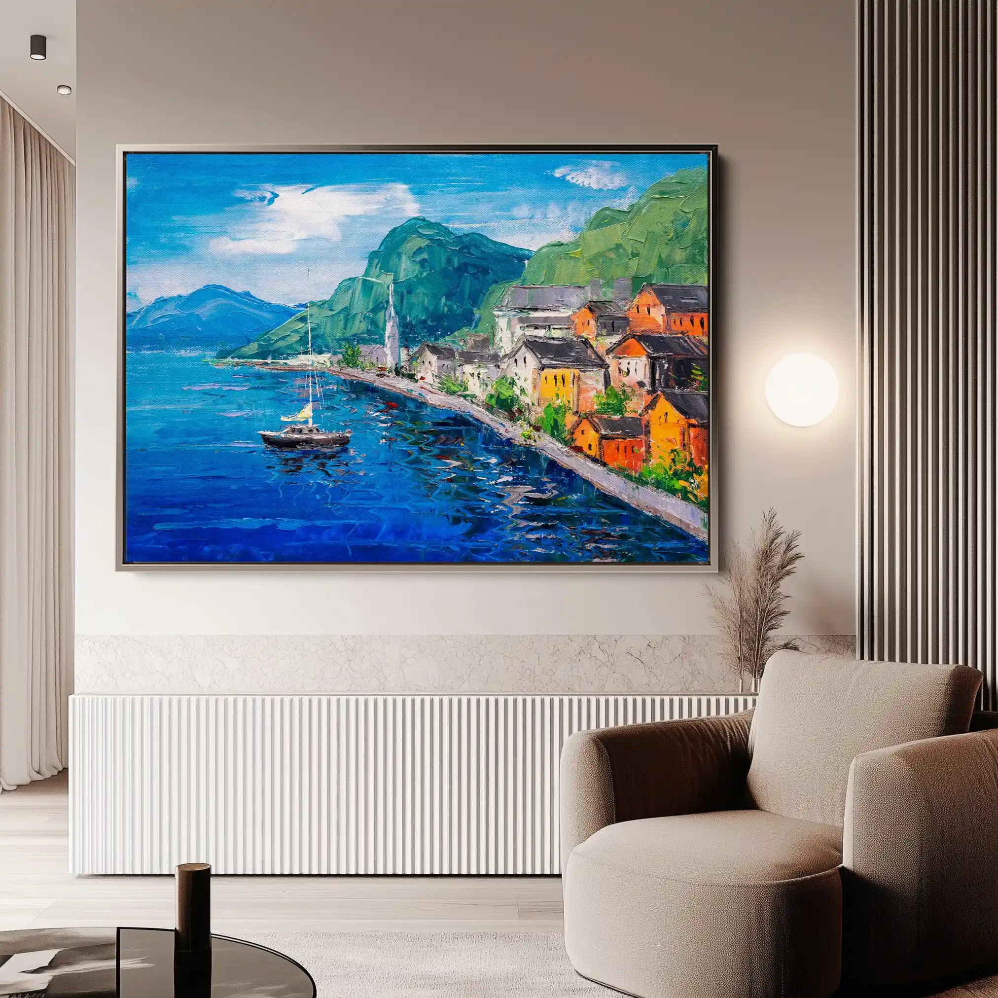 Landscape 042 Canvas Art 90 x 60 cm / Stretched on hidden frame