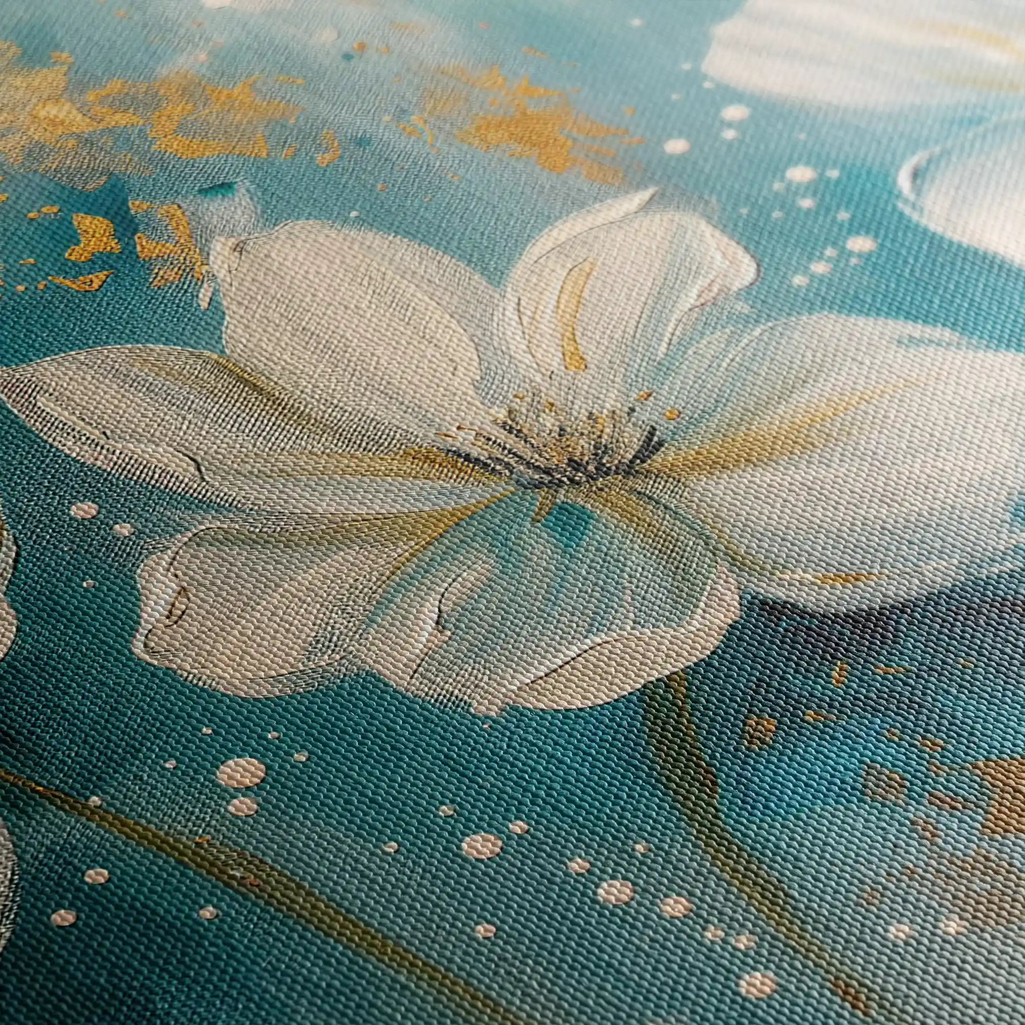 Floral Canvas Wall Art WAD043-F 90 x 60 cm / Stretched on hidden frame