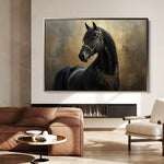 Horses 043 Canvas Art 90 x 60 cm / Stretched on hidden frame