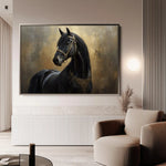 Horses 043 Canvas Art 90 x 60 cm / Stretched on hidden frame