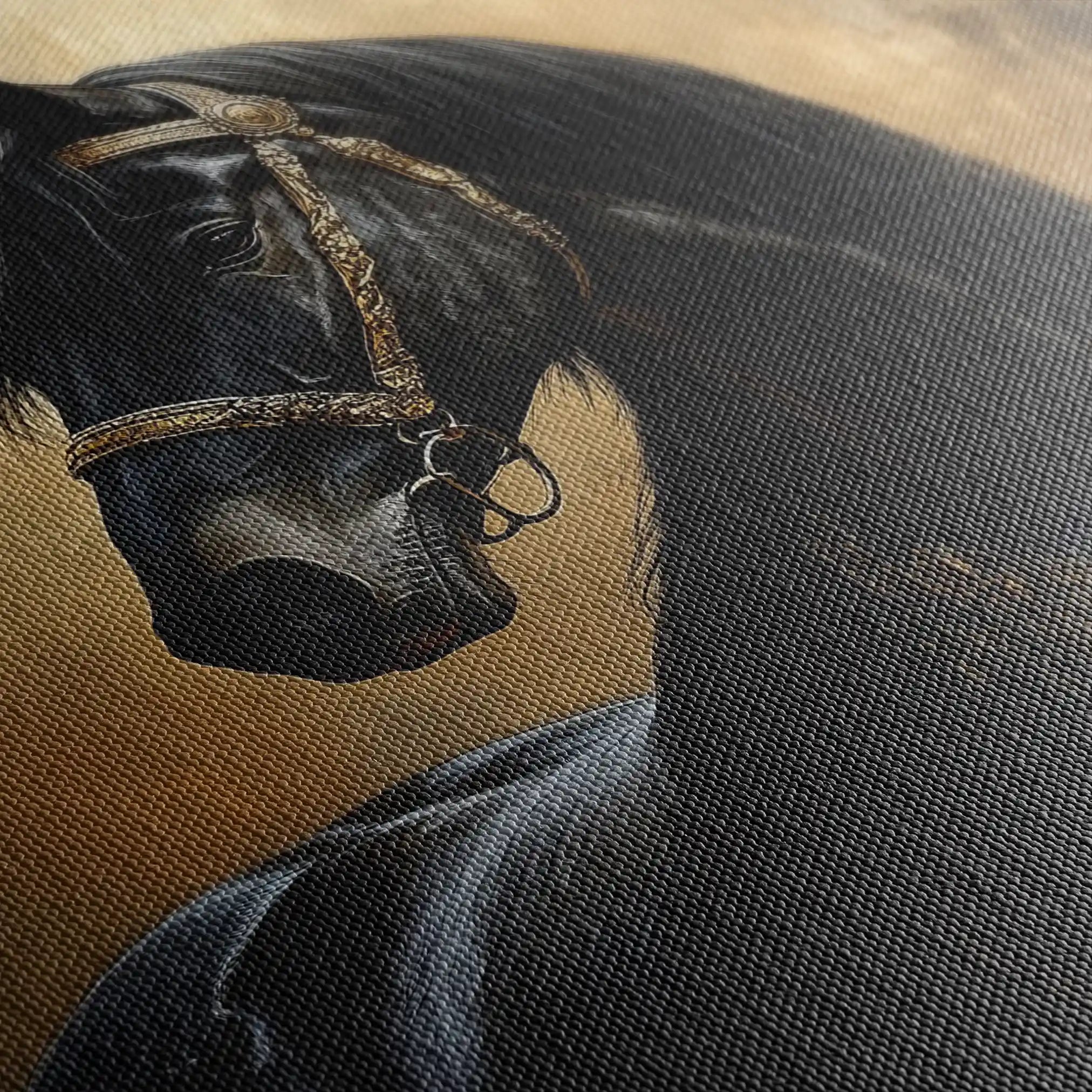 Horses 043 Canvas Art 90 x 60 cm / Stretched on hidden frame