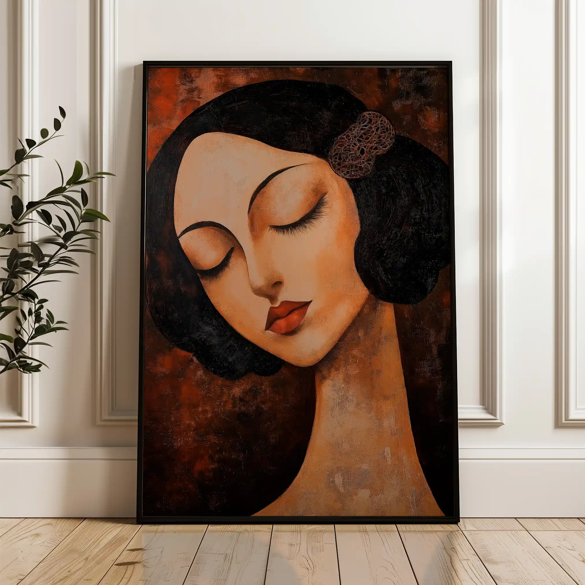 Portrait 043 Canvas Art 90 x 60 cm / Stretched on hidden frame