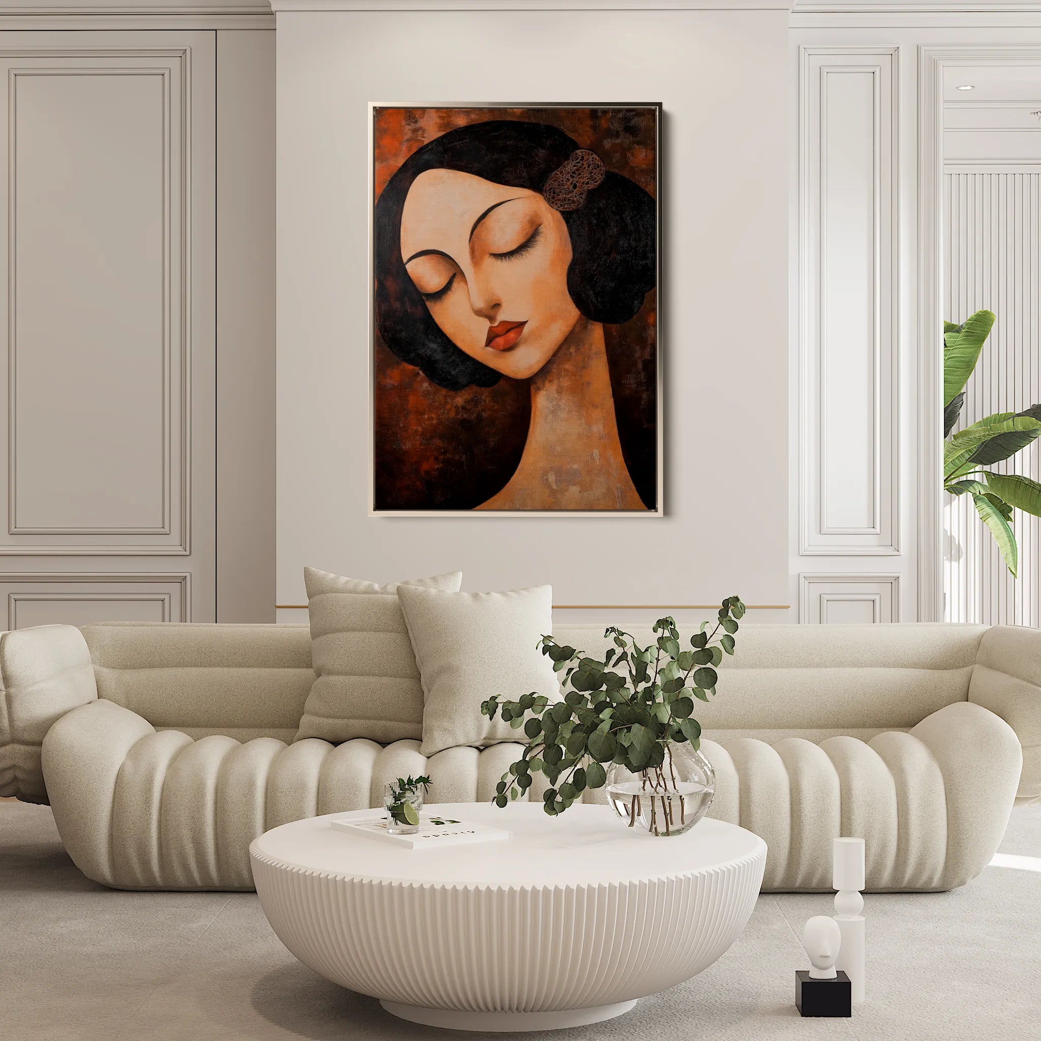 Portrait Canvas Wall Art WAD043-P 90 x 60 cm / Stretched on hidden frame