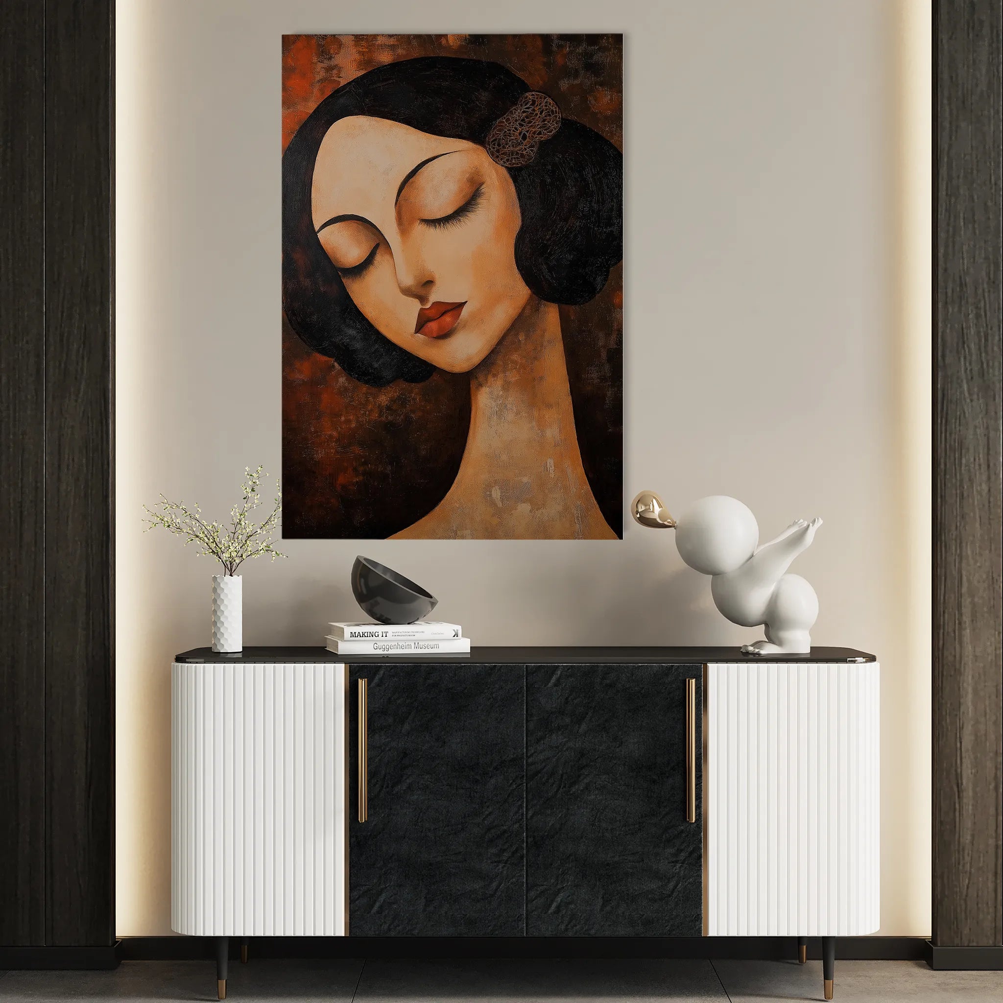 Portrait Canvas Wall Art WAD043-P 90 x 60 cm / Stretched on hidden frame