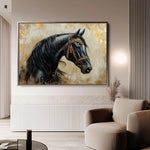 Horses 044 Canvas Art 90 x 60 cm / Stretched on hidden frame