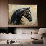 Horses 044 Canvas Art 90 x 60 cm / Stretched on hidden frame
