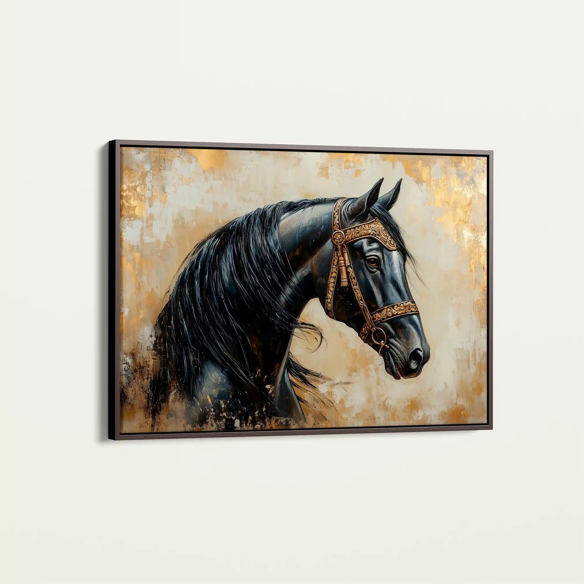 Horses 044 Canvas Art 90 x 60 cm / Stretched on hidden frame