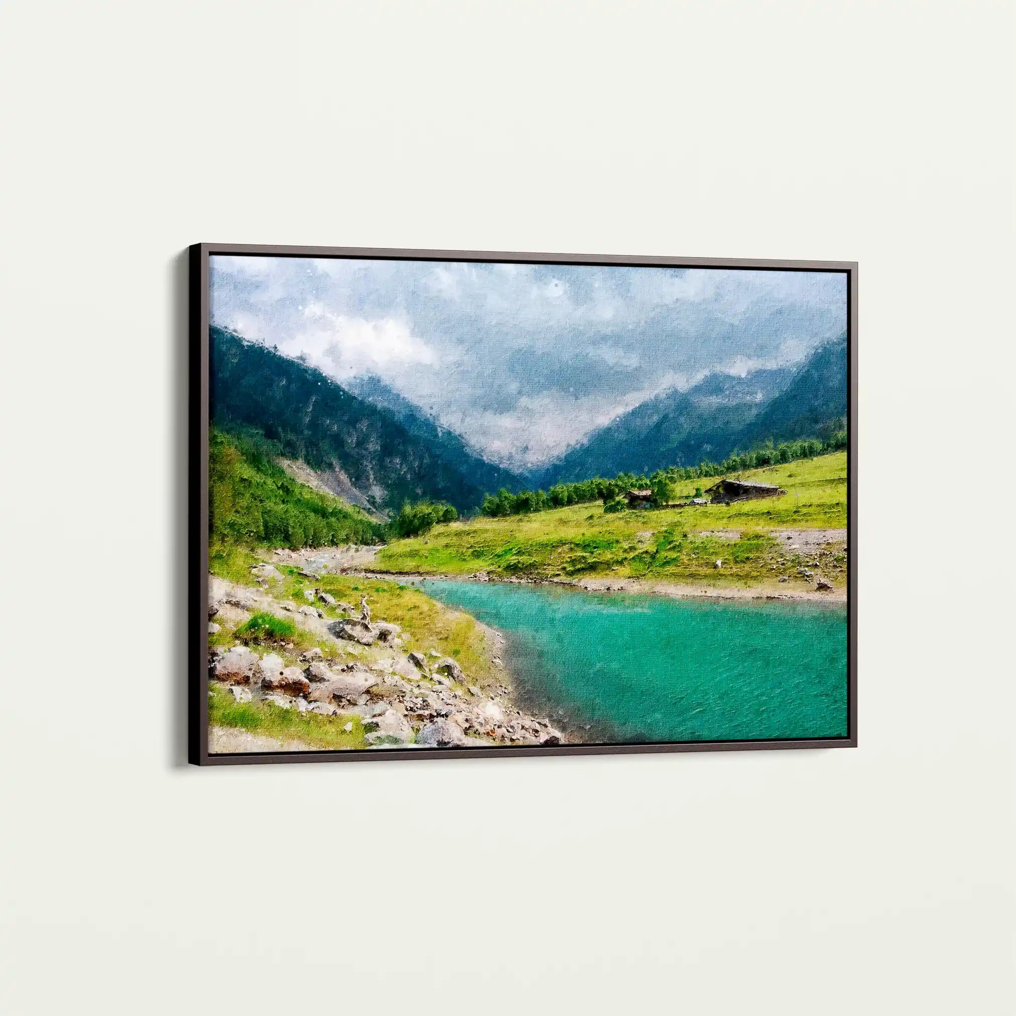 Landscape 044 Canvas Art 90 x 60 cm / Stretched on hidden frame