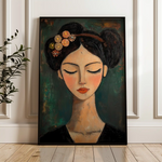 Portrait 044 Canvas Art 90 x 60 cm / Stretched on hidden frame