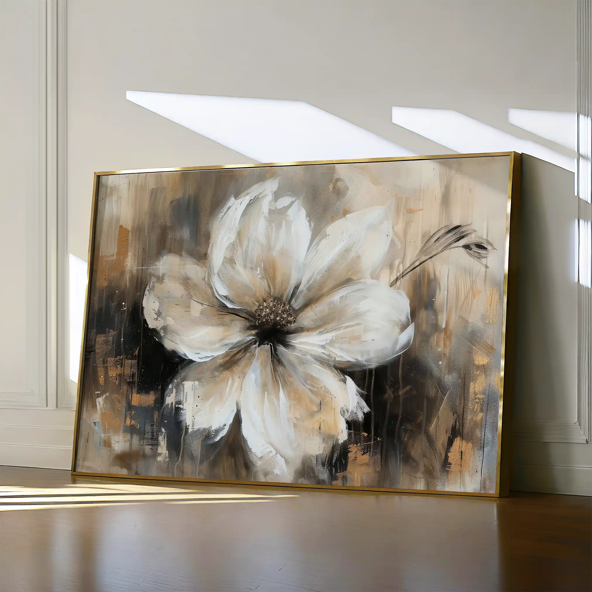 Floral Canvas Wall Art WAD045-F 90 x 60 cm / Stretched on hidden frame