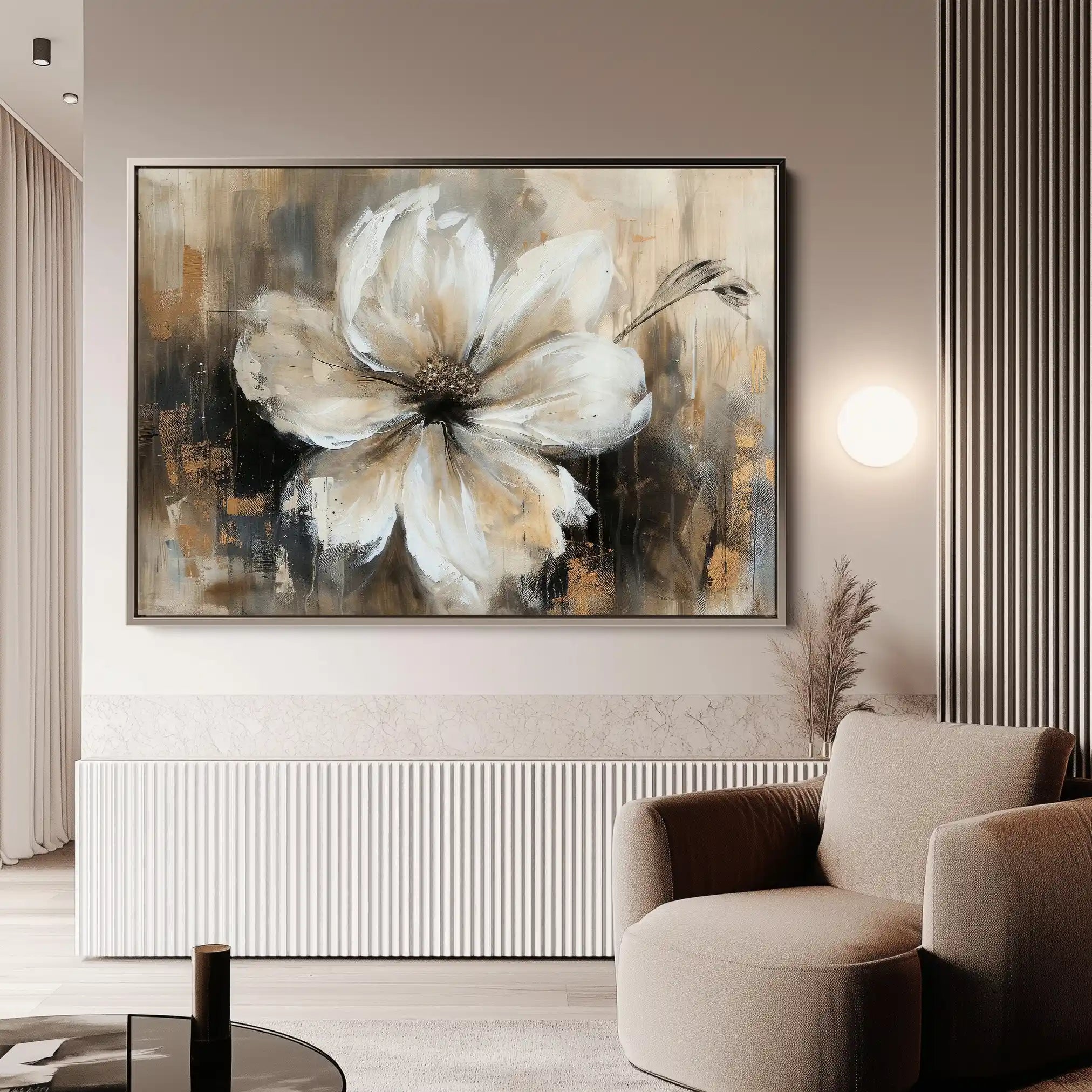Floral Canvas Wall Art WAD045-F 90 x 60 cm / Stretched on hidden frame