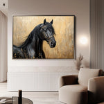 Horses 045 Canvas Art 90 x 60 cm / Stretched on hidden frame