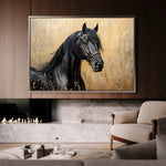 Horses 045 Canvas Art 90 x 60 cm / Stretched on hidden frame