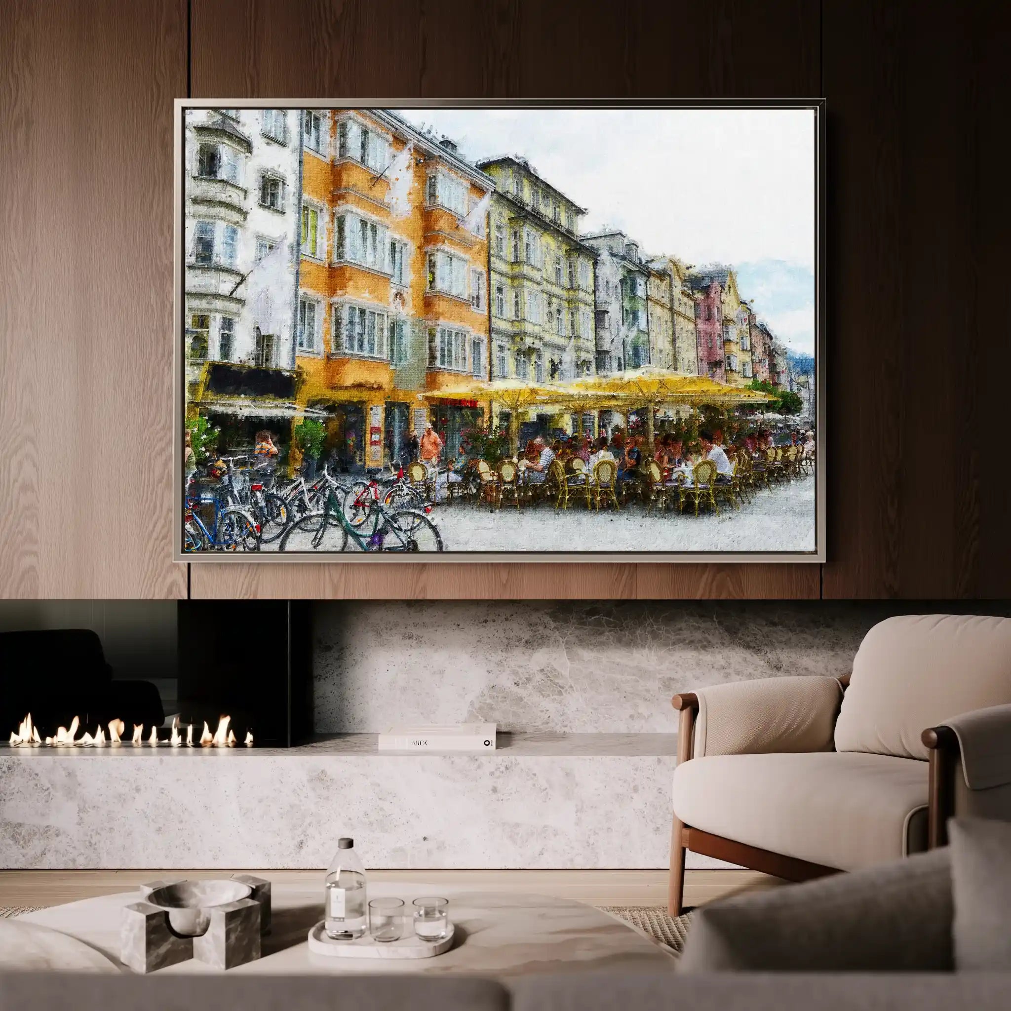 Landscape 045 Canvas Art 90 x 60 cm / Stretched on hidden frame