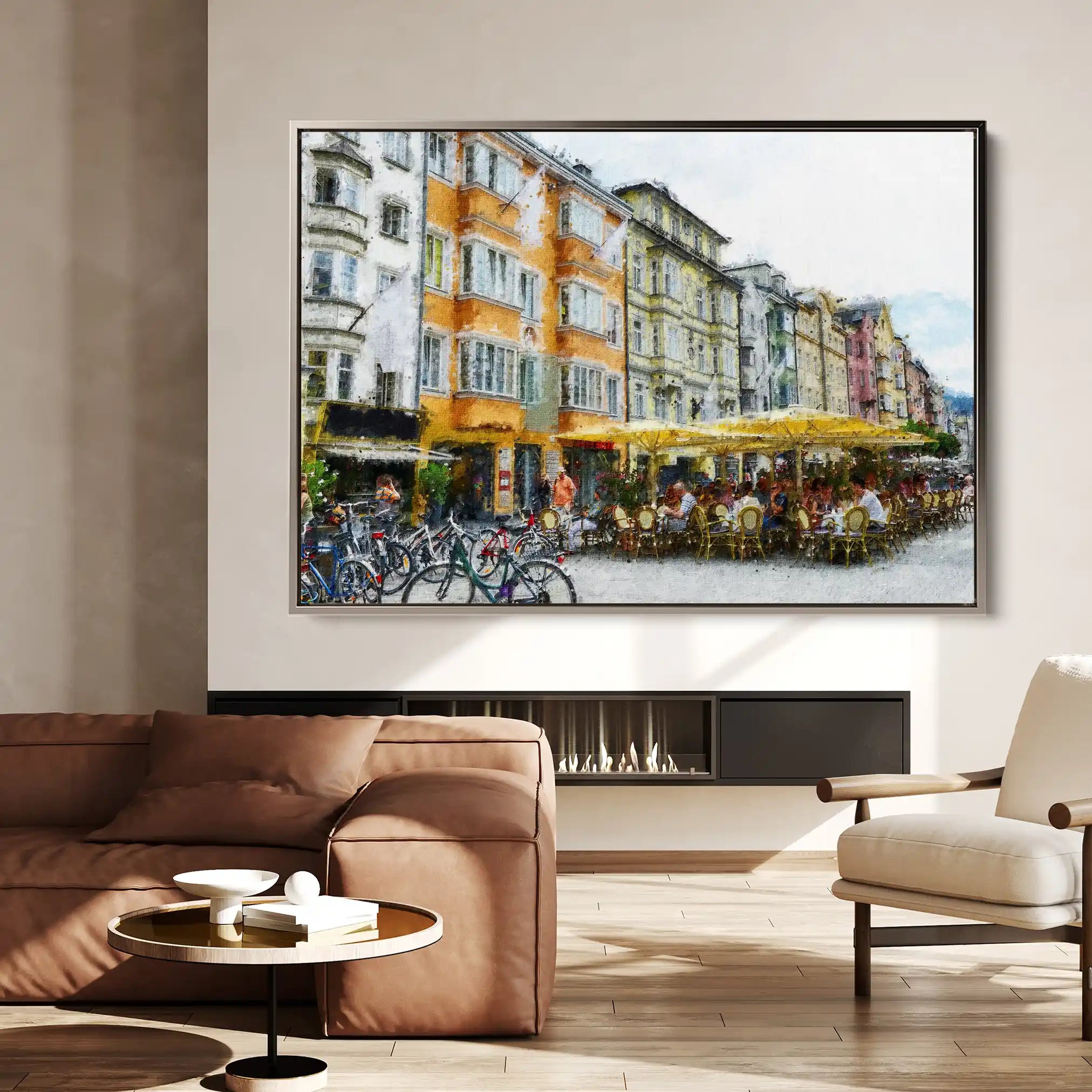 Landscape 045 Canvas Art 90 x 60 cm / Stretched on hidden frame