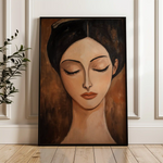 Portrait 045 Canvas Art 90 x 60 cm / Stretched on hidden frame