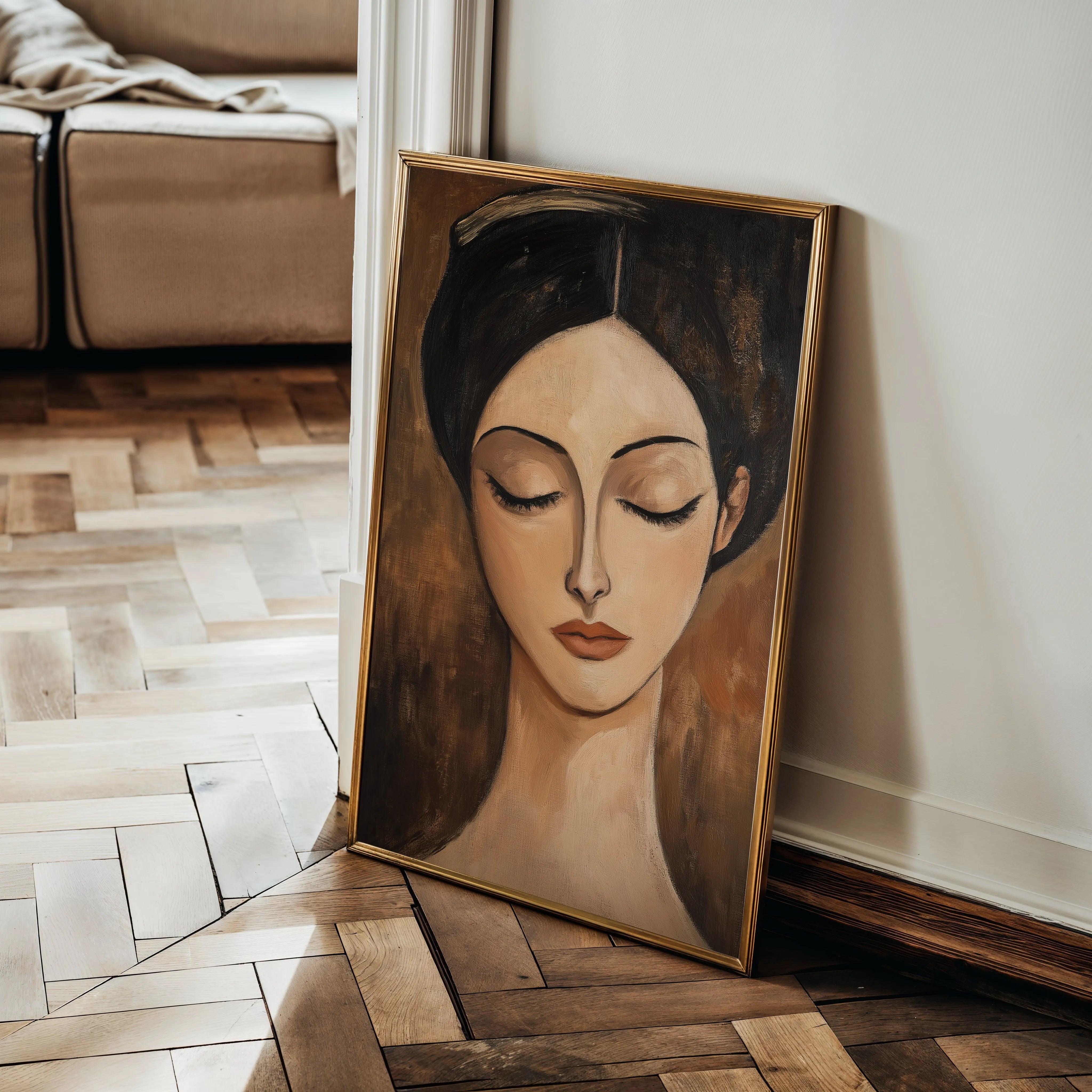 Portrait Canvas Wall Art WAD045-P 90 x 60 cm / Stretched on hidden frame