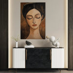 Portrait 045 Canvas Art 90 x 60 cm / Stretched on hidden frame