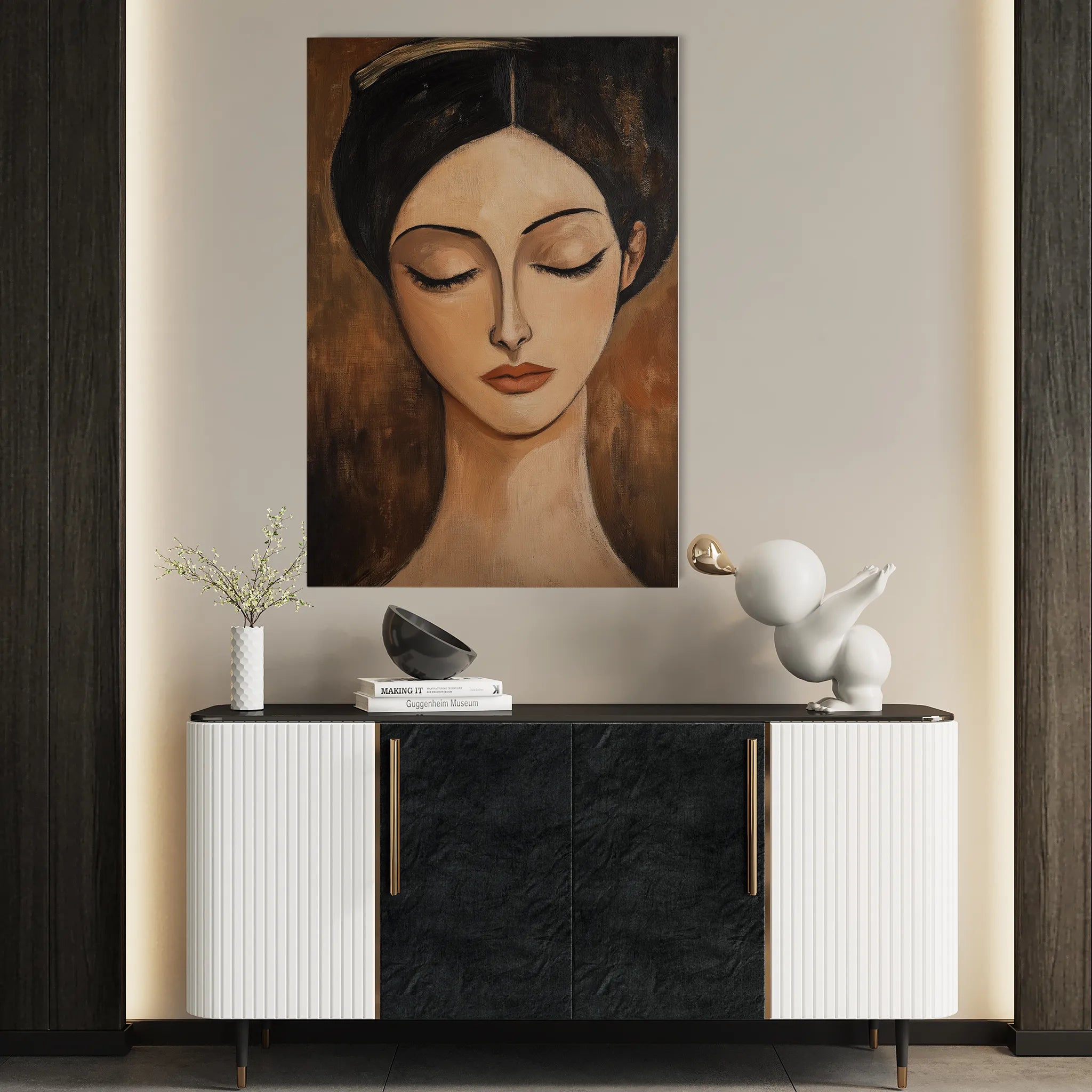 Portrait Canvas Wall Art WAD045-P 90 x 60 cm / Stretched on hidden frame