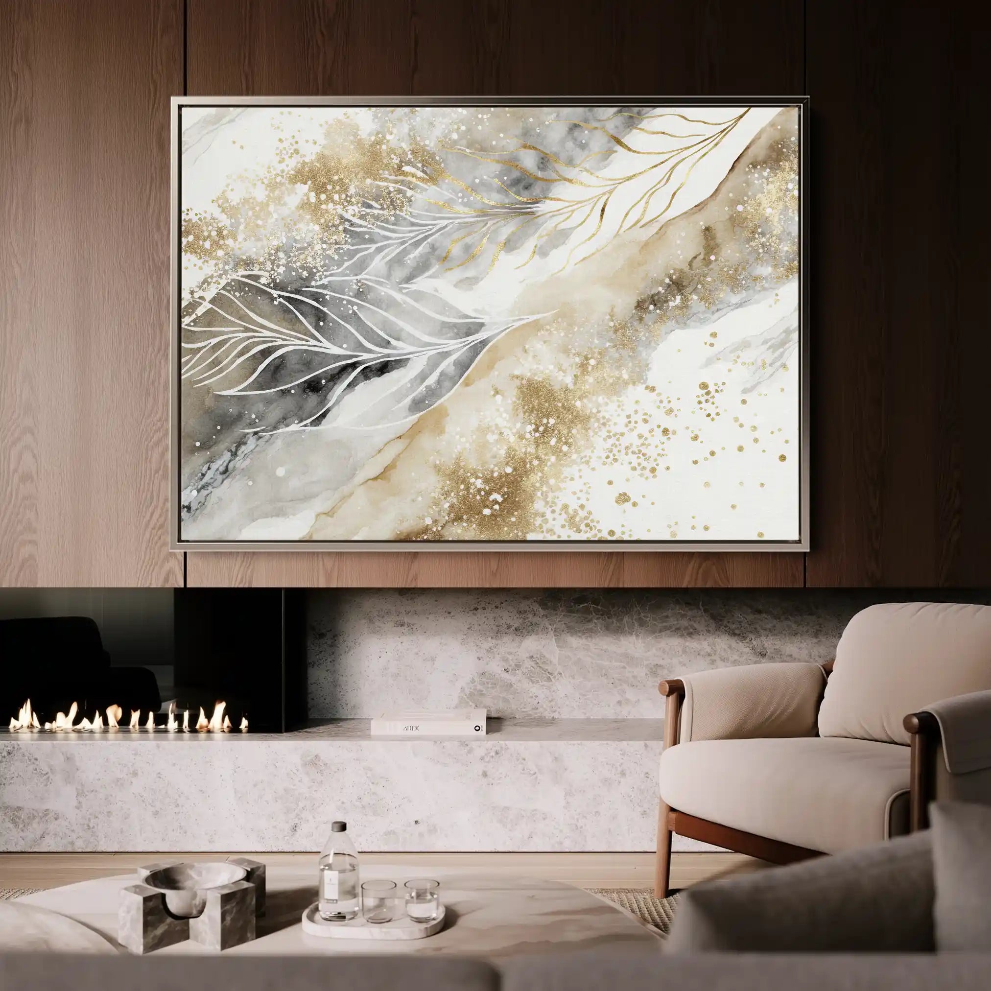 Abstract 046 Canvas Art 60 x 40 cm / Stretched on hidden frame