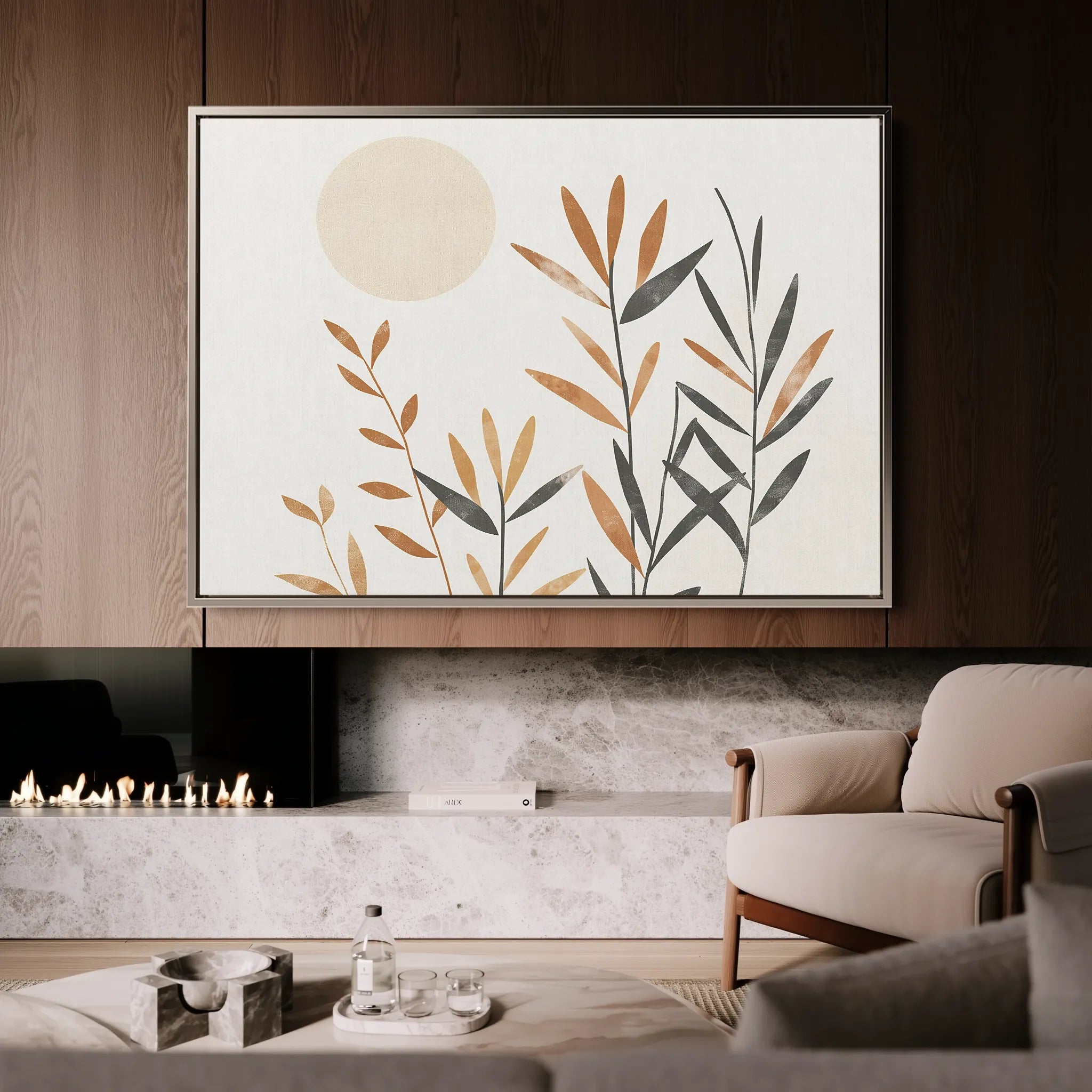 Boho Canvas Wall Art WAD046-BH 90 x 60 cm / Stretched on hidden frame