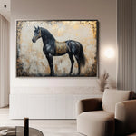 Horses 046 Canvas Art 90 x 60 cm / Stretched on hidden frame