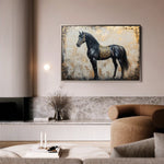 Horses 046 Canvas Art 90 x 60 cm / Stretched on hidden frame