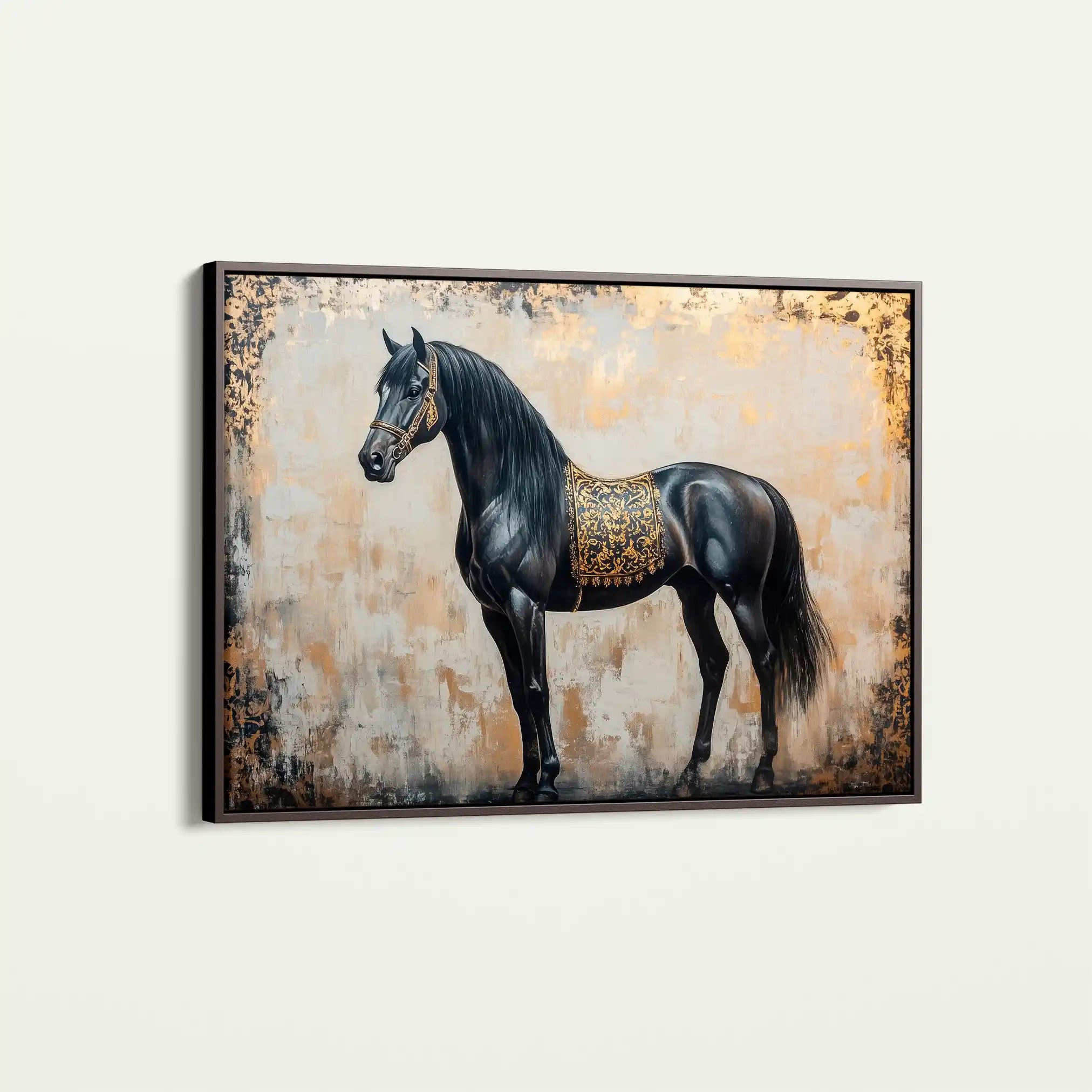 Horses 046 Canvas Art 90 x 60 cm / Stretched on hidden frame