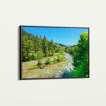 Landscape 046 Canvas Art 90 x 60 cm / Stretched on hidden frame