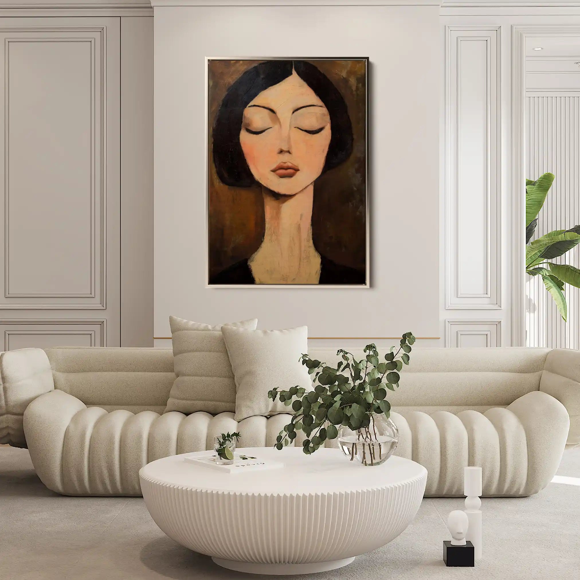 Portrait 046 Canvas Art 90 x 60 cm / Stretched on hidden frame