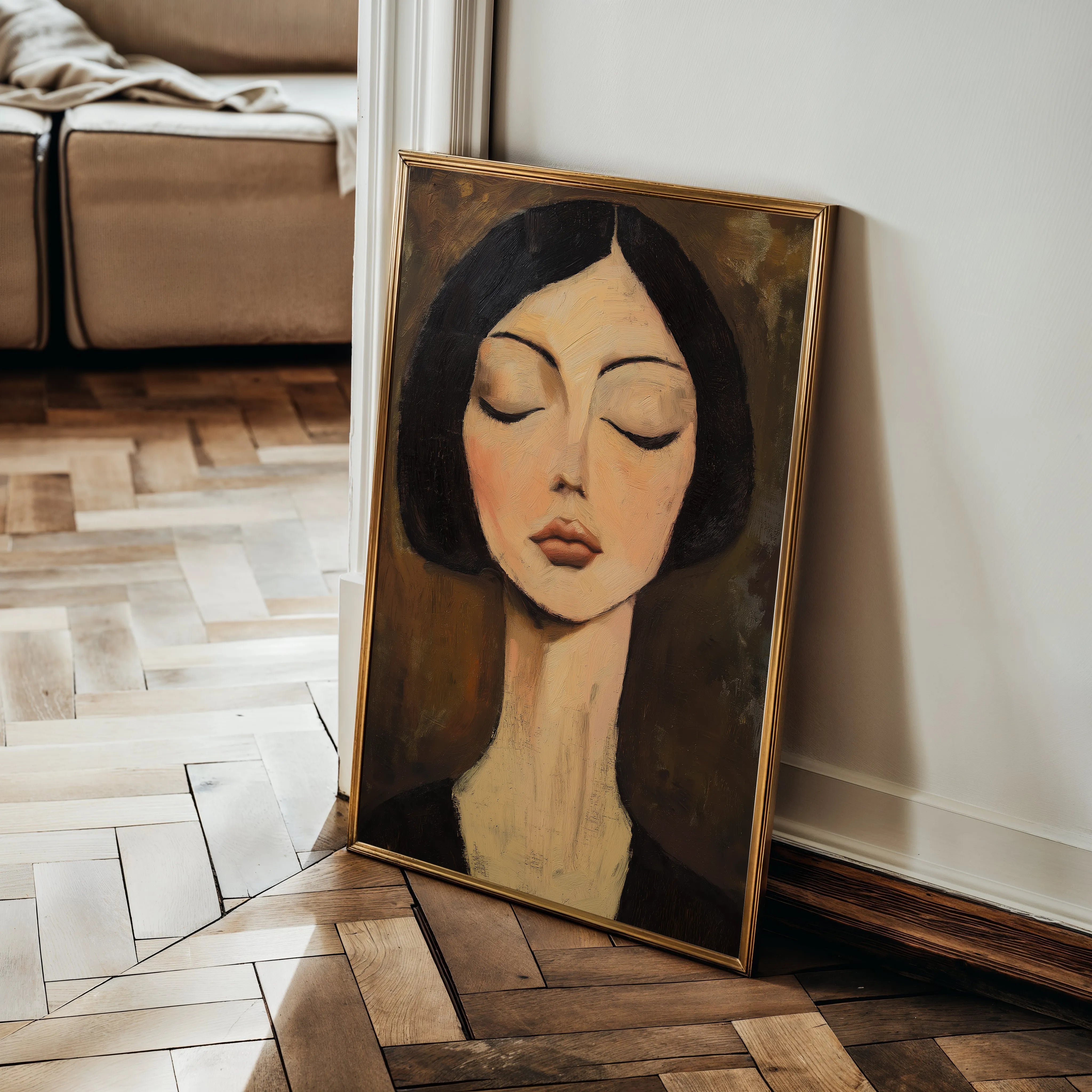 Portrait Canvas Wall Art WAD046-P 90 x 60 cm / Stretched on hidden frame