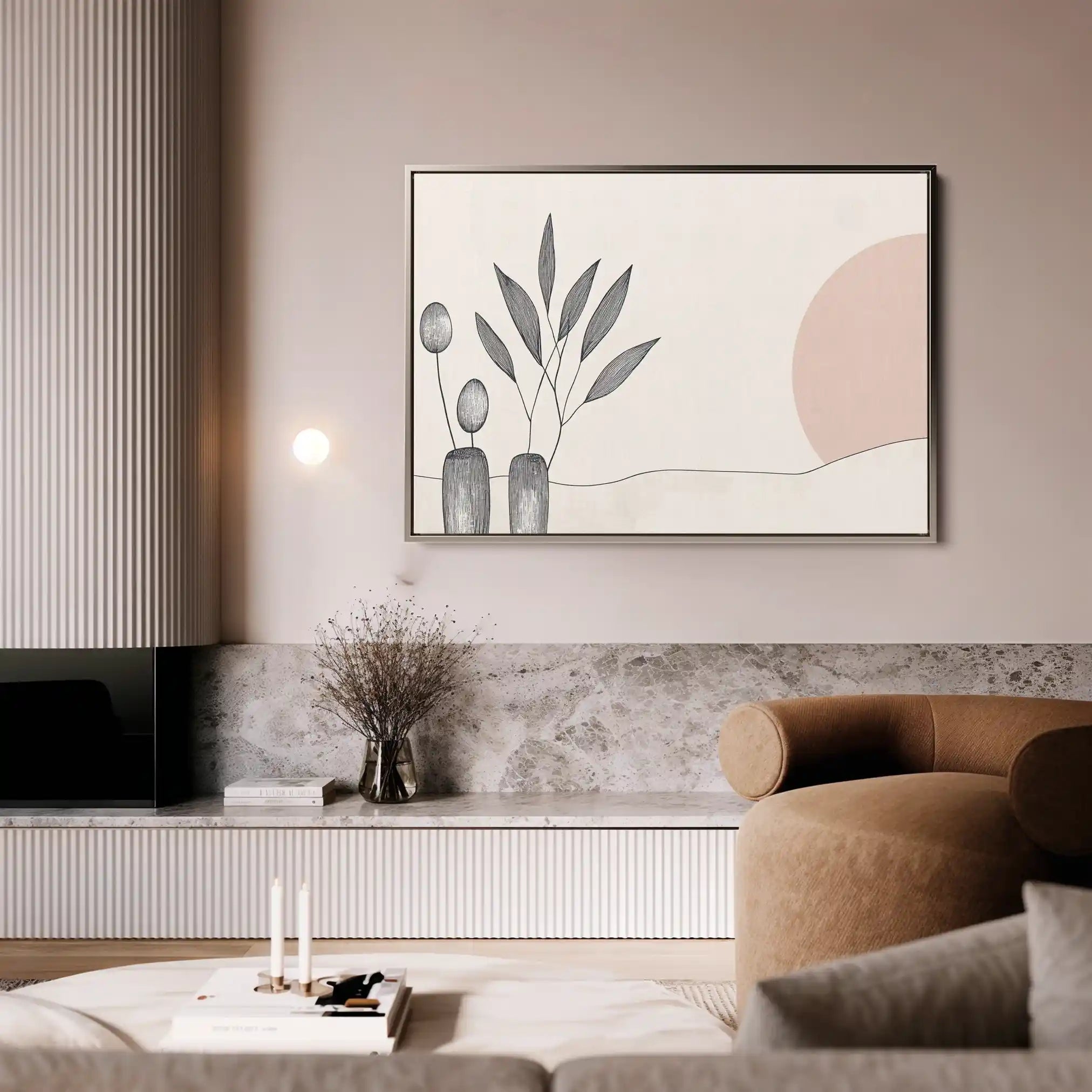 Boho 047 Canvas Art 90 x 60 cm / Stretched on hidden frame