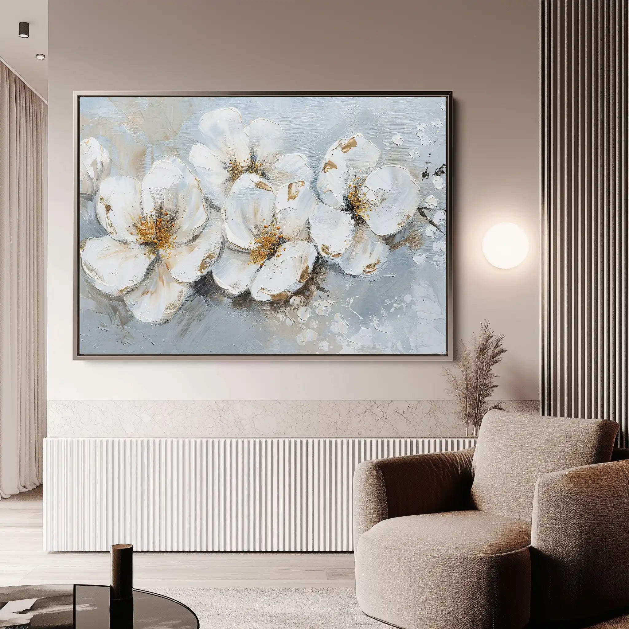 Floral Canvas Wall Art WAD047-F 90 x 60 cm / Stretched on hidden frame