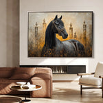 Horses 047 Canvas Art 90 x 60 cm / Stretched on hidden frame