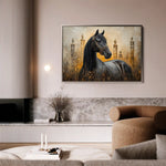 Horses 047 Canvas Art 90 x 60 cm / Stretched on hidden frame