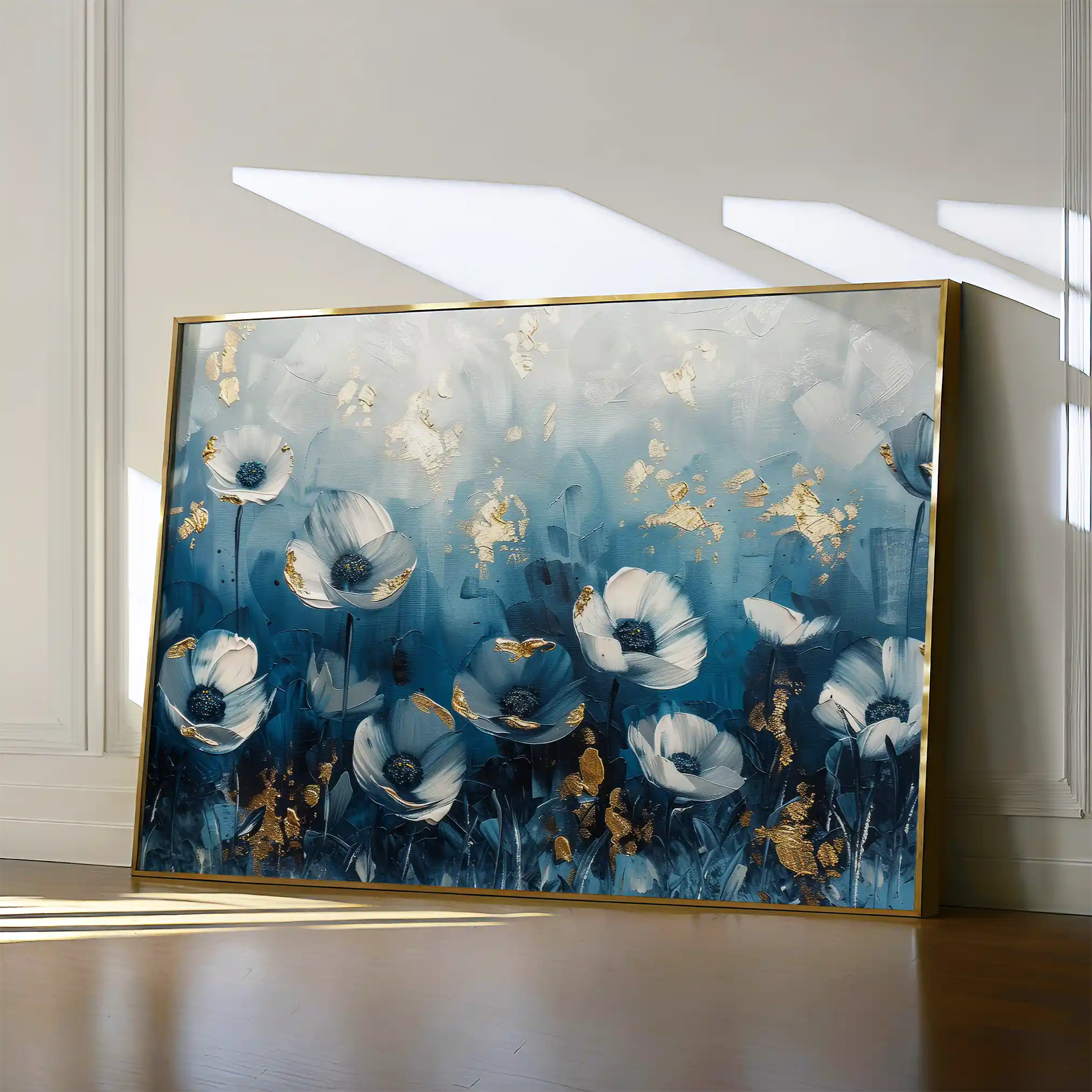 Floral Canvas Wall Art WAD048-F 90 x 60 cm / Stretched on hidden frame