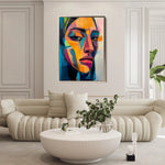 Portrait 048 Canvas Art 90 x 60 cm / Stretched on hidden frame