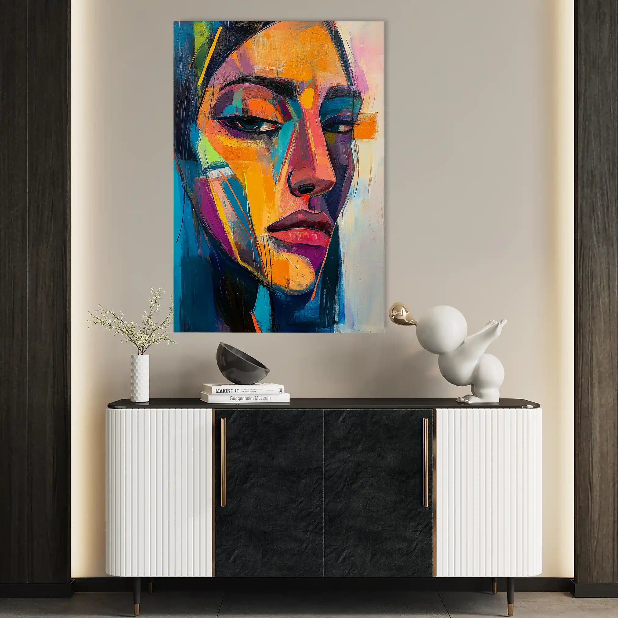 Portrait 048 Canvas Art 90 x 60 cm / Stretched on hidden frame