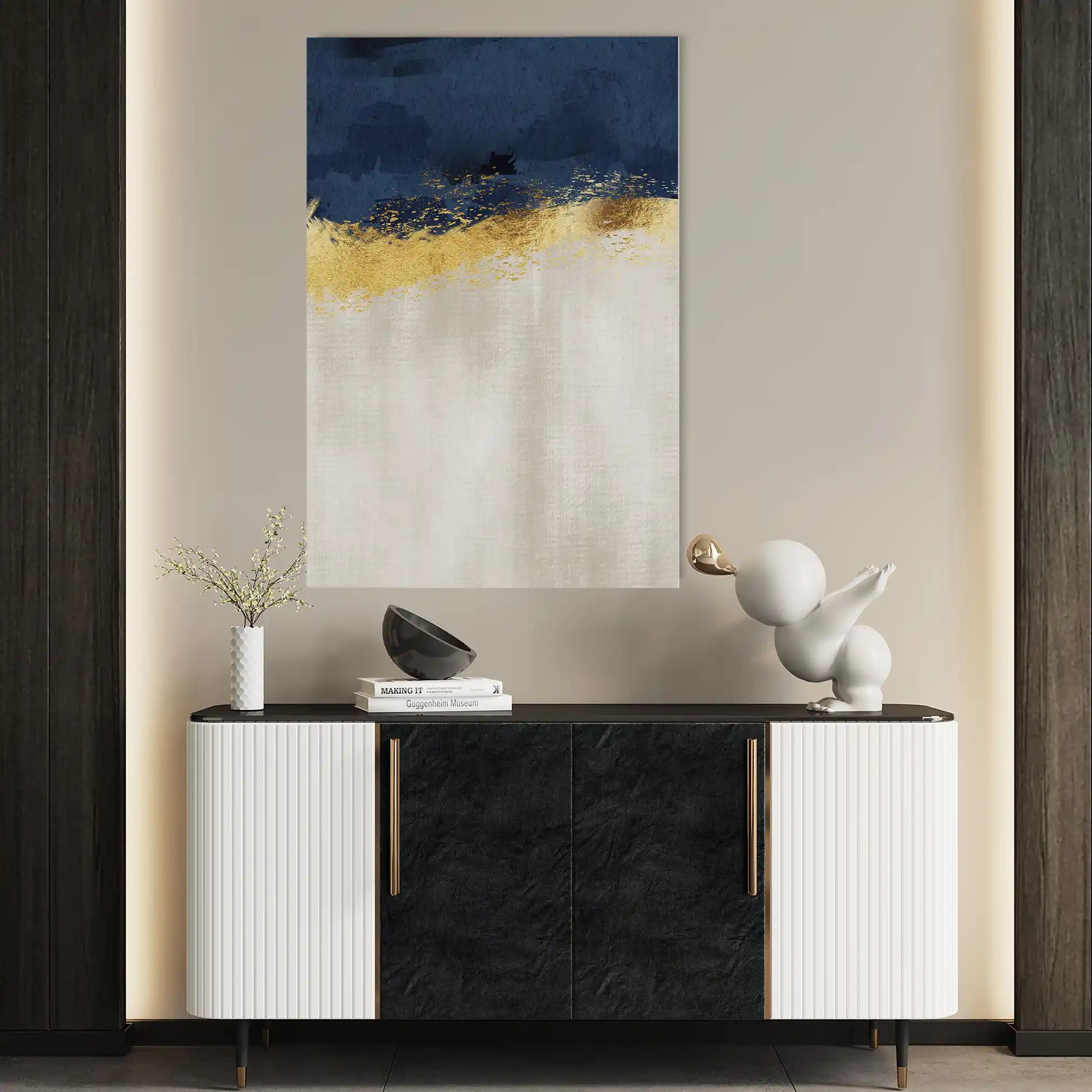 Abstract Canvas Wall Art WAD049-A 90 x 60 cm / Stretched on hidden frame