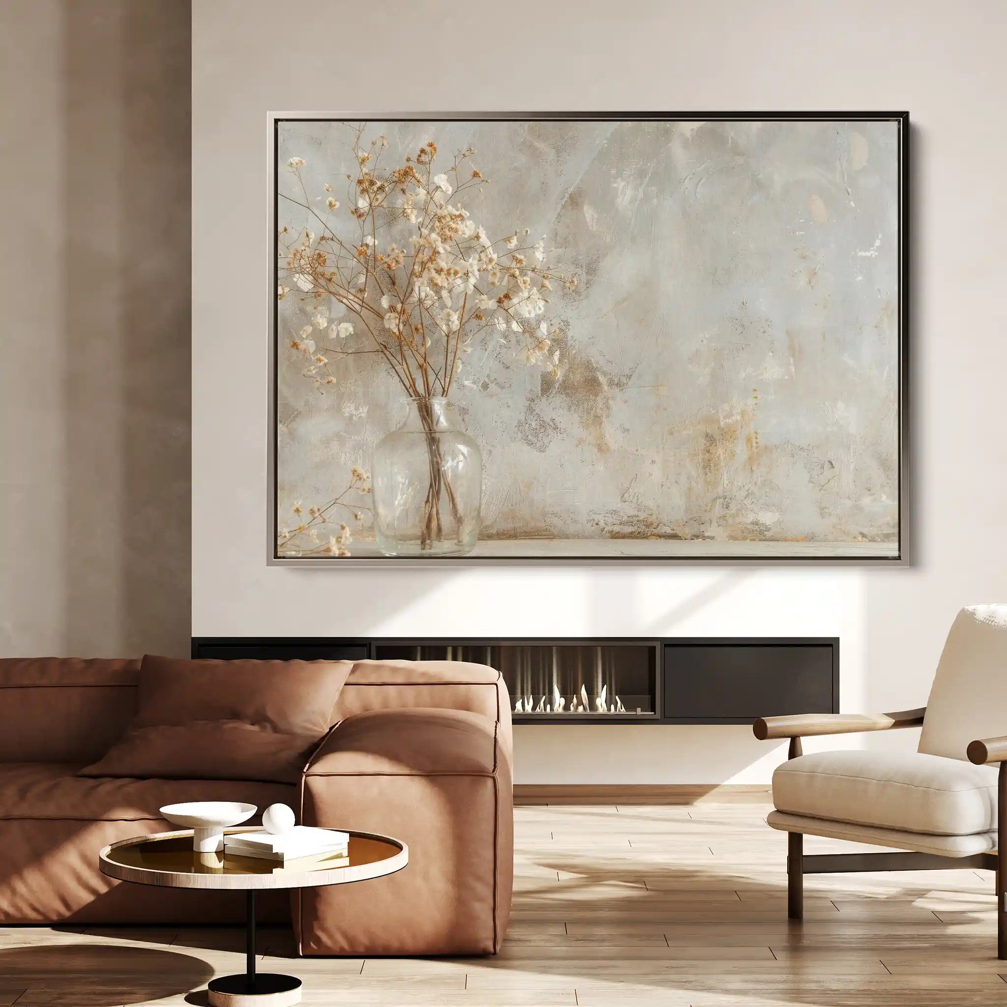 Floral Canvas Wall Art WAD049-F 90 x 60 cm / Stretched on hidden frame