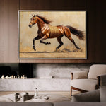 Horses 049 Canvas Art 90 x 60 cm / Stretched on hidden frame