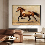 Horses 049 Canvas Art 90 x 60 cm / Stretched on hidden frame