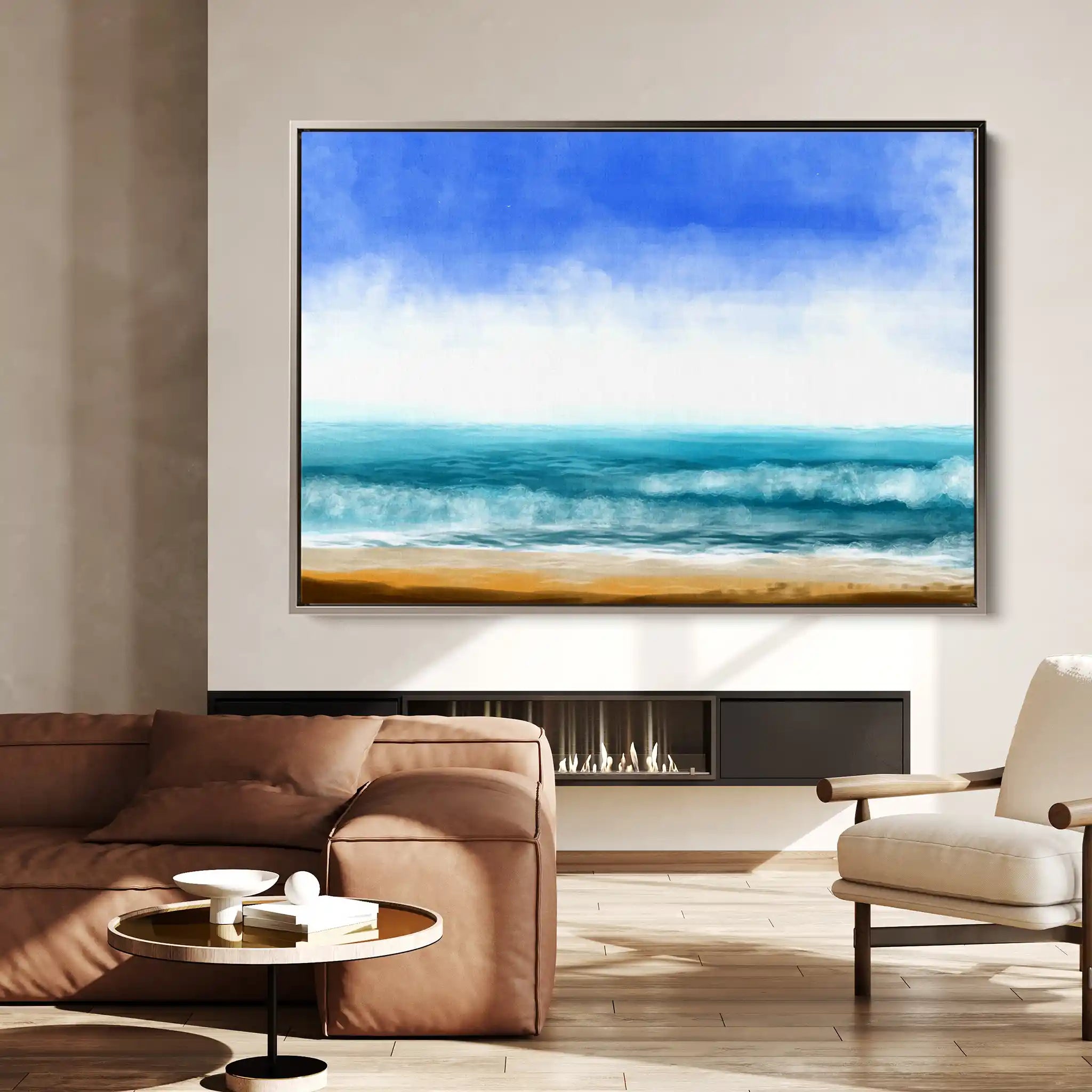 Landscape 049 Canvas Art 90 x 60 cm / Stretched on hidden frame