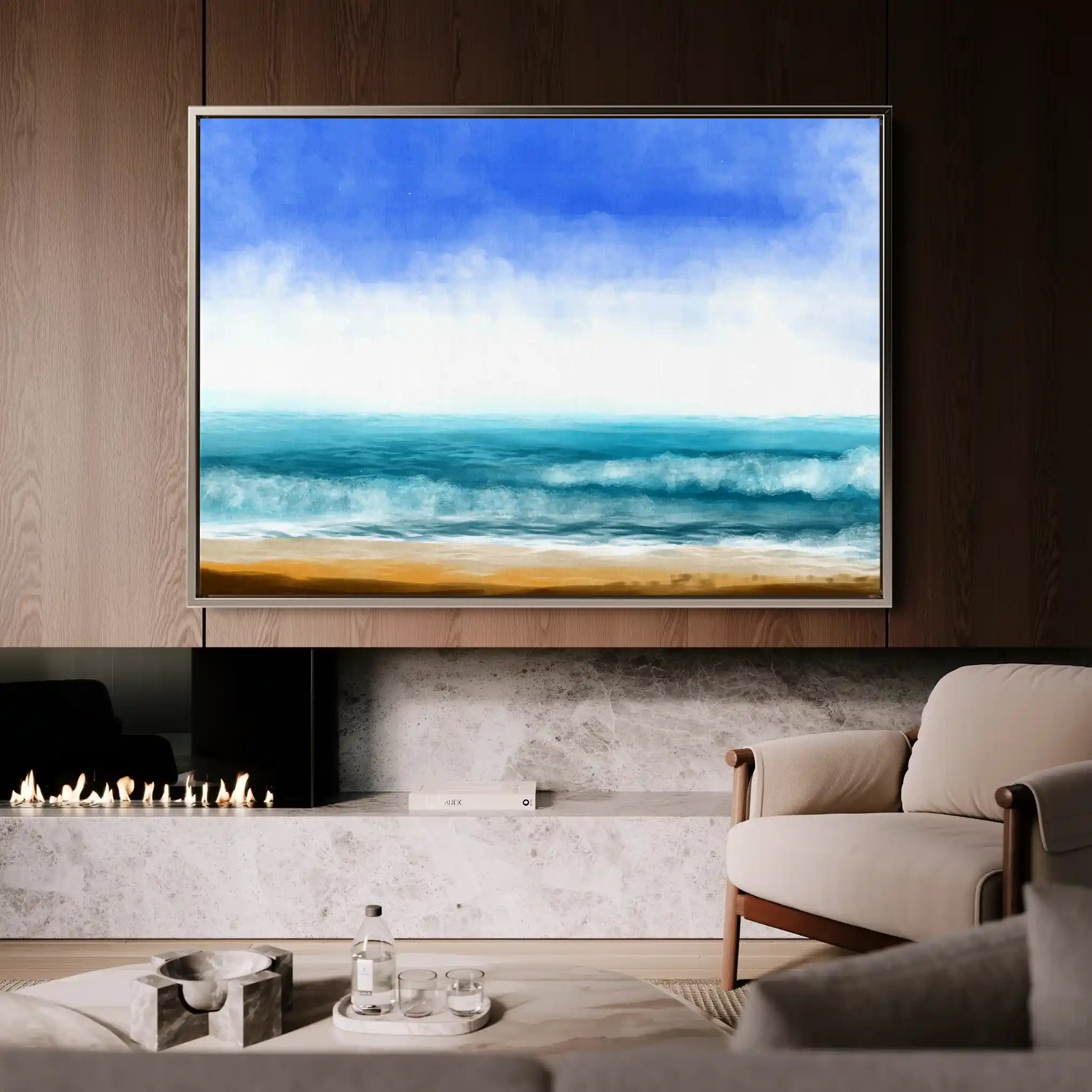 Landscape 049 Canvas Art 90 x 60 cm / Stretched on hidden frame