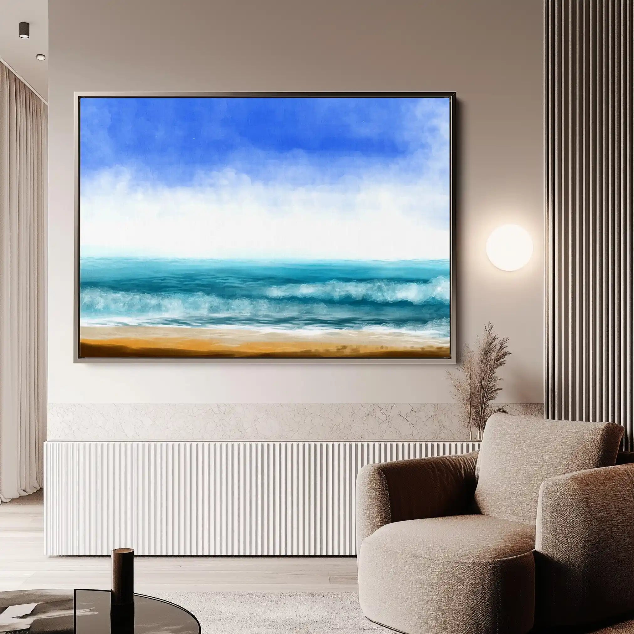 Landscape 049 Canvas Art 90 x 60 cm / Stretched on hidden frame