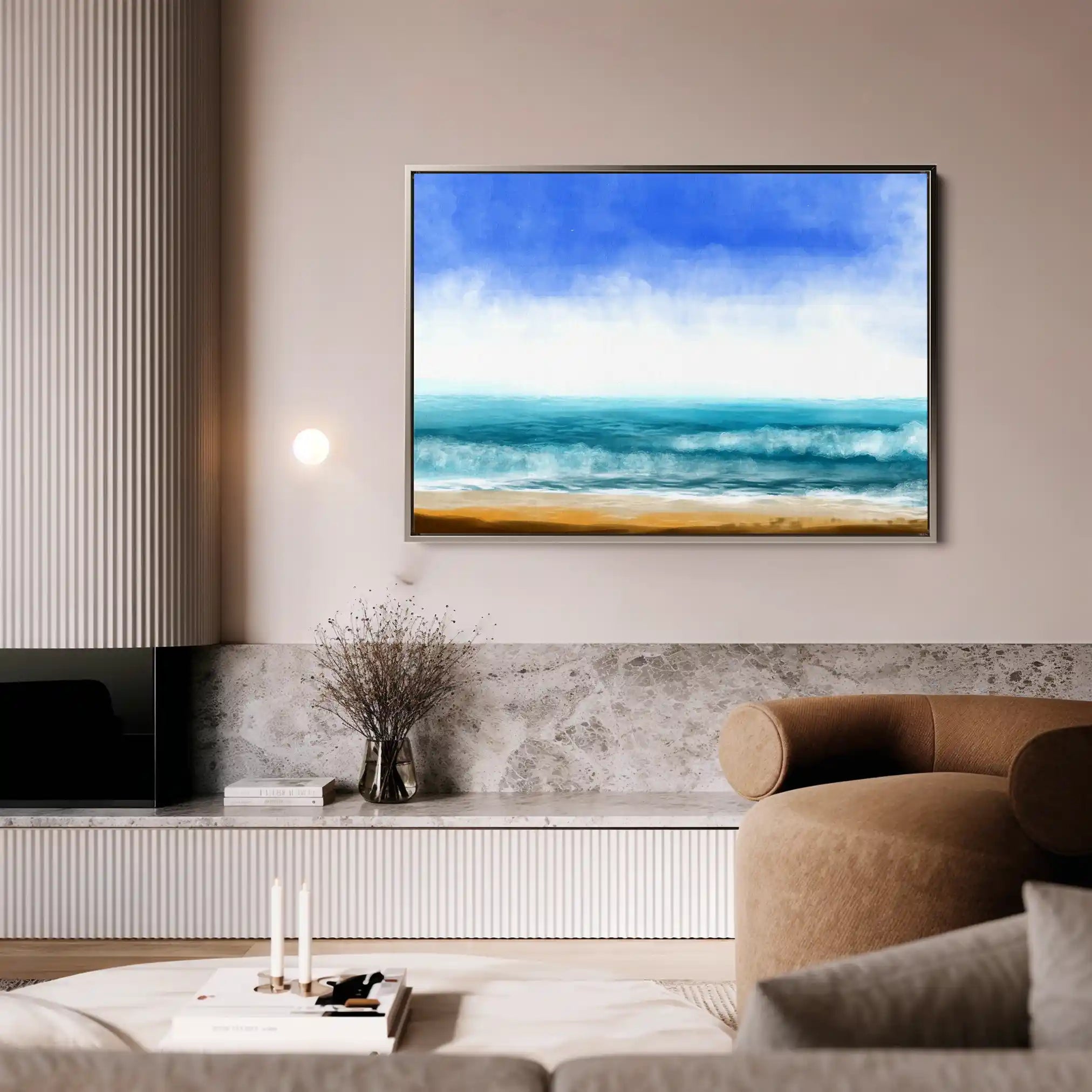 Landscape 049 Canvas Art 90 x 60 cm / Stretched on hidden frame