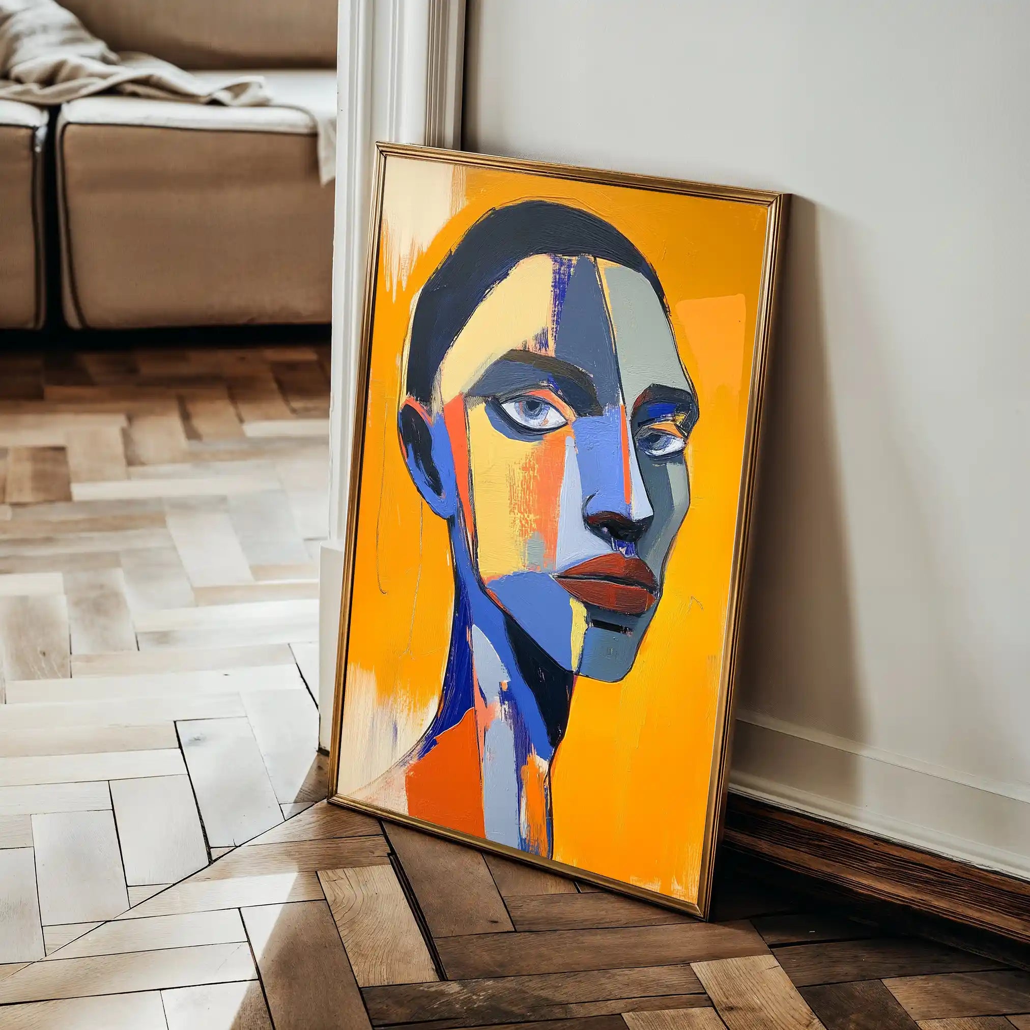 Portrait 049 Canvas Art 90 x 60 cm / Stretched on hidden frame
