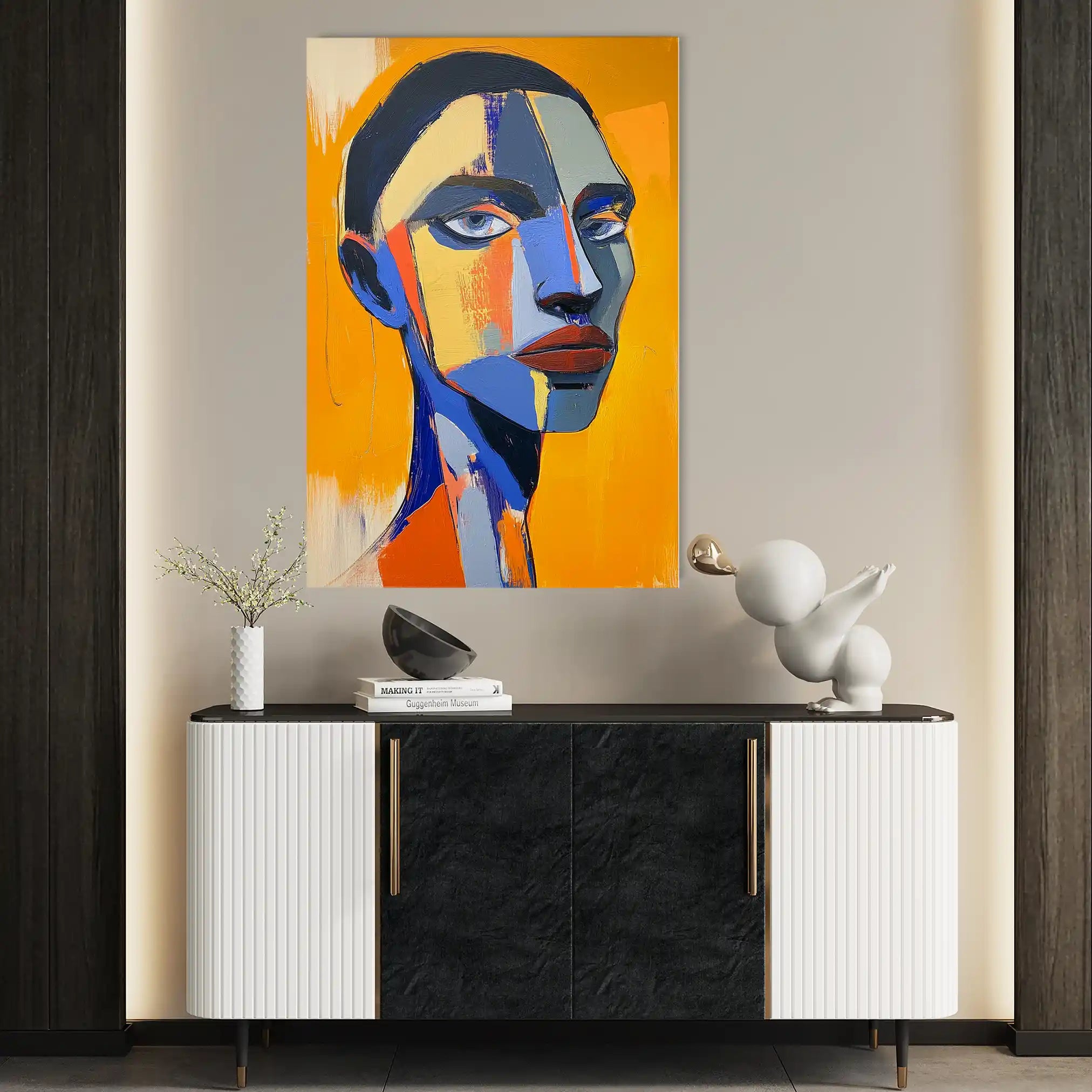 Portrait 049 Canvas Art 90 x 60 cm / Stretched on hidden frame