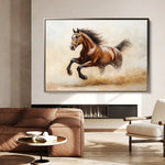 Horses 050 Canvas Art 90 x 60 cm / Stretched on hidden frame